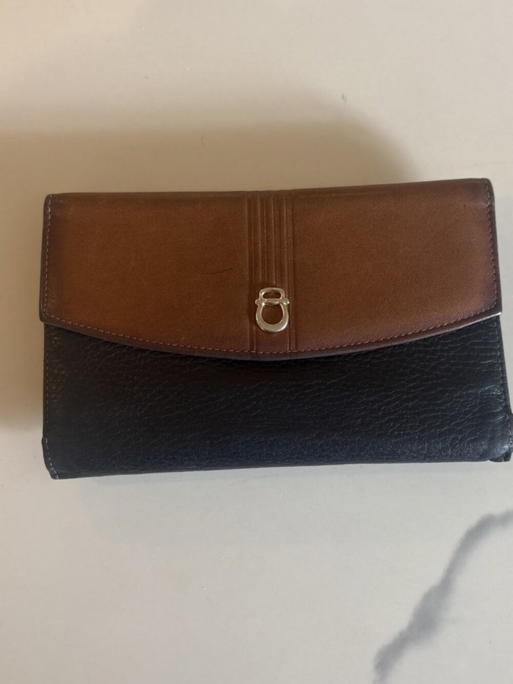 Vintage Princess Gardner Lambskin Trifold Leather Wallet